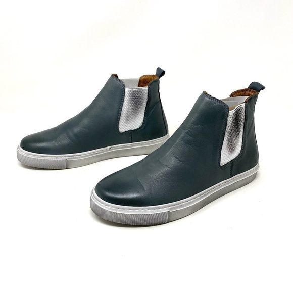 Bueno Rant Leather distressed sneakers in Ash - Picture 2 of 6